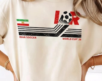 Iran Soccer World Cup T-Shirt, Football Fan Tee, National Pride Gift