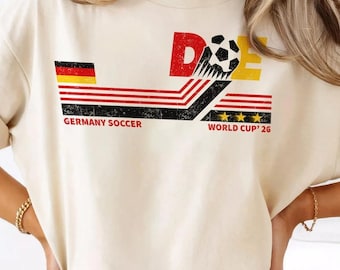 Germany Soccer World Cup 2026 T-Shirt, Football Lover Tee, International Match Gift