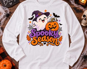 Spooky Season Png, Halloween Ghost Png, Cute Halloween Png, Pumpkin Png, Witch Ghost Png, Sublimation Png, Digital Download