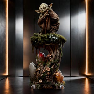 Star Wars - Yoda STL | Inspirerad av filmserier | Dagobah Master 3D-utskriftsmodell