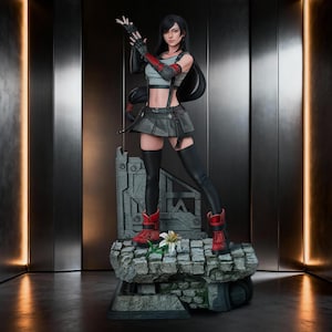 Tifa Lockhart - Final Fantasy VII STL Statue | FF7 Martial Artist Girl Diorama
