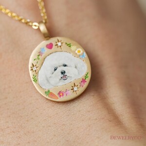 Collana personalizzata con ritratto di animale domestico, gioiello commemorativo per cani e gatti, regalo ricordo personalizzato, ciondolo con foto incisa