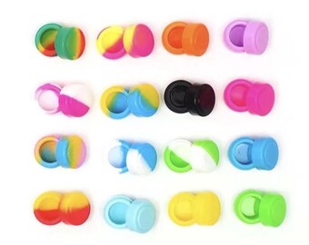 5x Stash box 2ml odour resistant silicone. Weed jar holder compartment. Discrete. Light weight airtight. Pill box. Snuff Keep herbs fresh