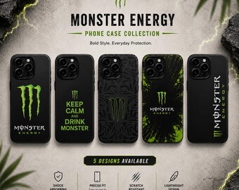 Monster Energy Drink Phone Case, Sport Style Protective Cover for iPhone Samsung
