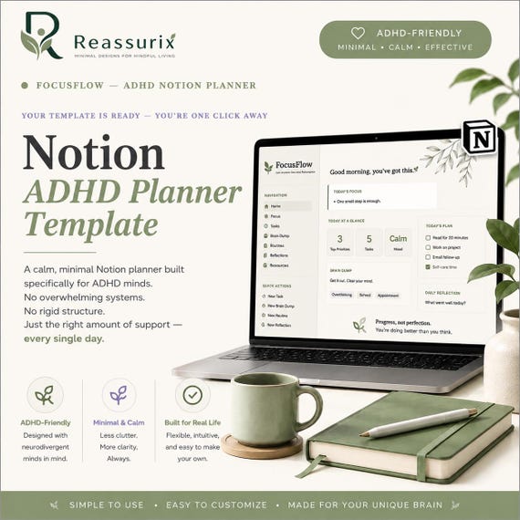 Notion ADHD Planner Template