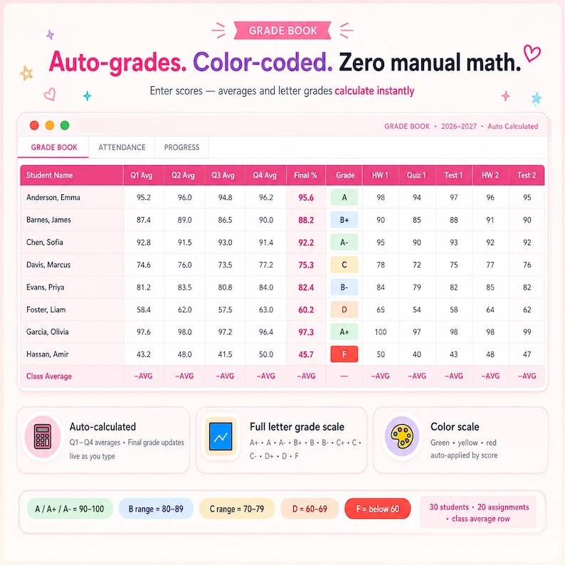 Digital Teacher Planner 2026-2027 | Google Sheets Excel Classroom Organizer IEP Tracker - Lesson Planner image 5
