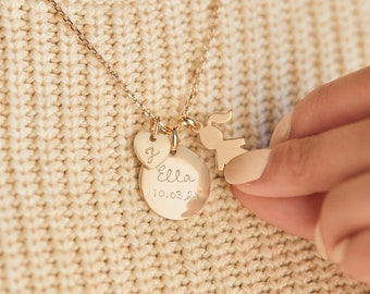 Personalized Charm Necklace Hand 