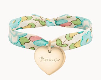 Bracelet personnalisé Liberty - Gravé à la main - Plaqué or, Argent 925