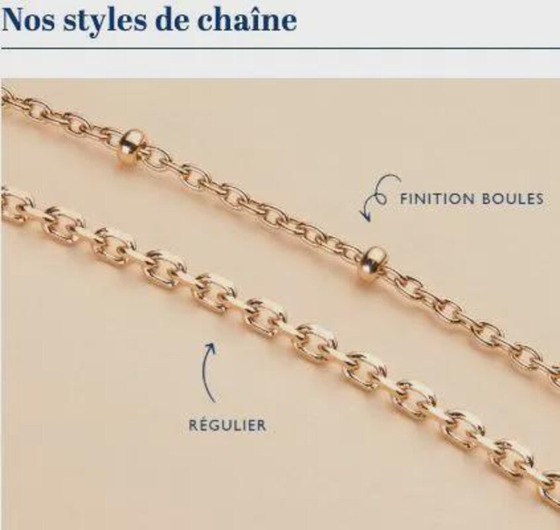 Collier Disque Perlé personnalisé - Gravé à la main - Plaqué or, Argent 925 image 9