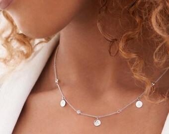 Collier Bohème personnalisé - Gravé à la main - Argent 925