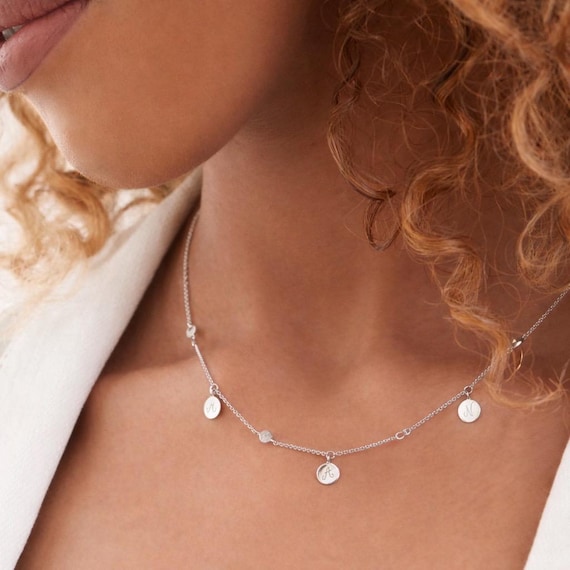 Collier Bohème personnalisé - Gravé à la main - Argent 925