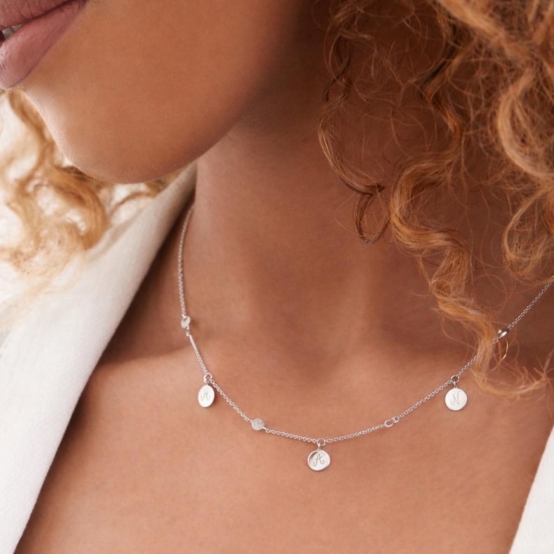 Collier Bohème personalizado - Gravé à la main - Plata 925 imagen 1