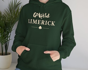 Go Wild in Limerick-hoodie | Ierse reishoodie | Scenic Route-hoodie| Grappig Ierland-cadeau | Ierse avonturenkleding
