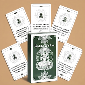 Buddha Wisdom Tarot Deck, Spiritual Guidance Cards, Mindfulness & Meditation Oracle, Ancient Insight, gift for Tarot Lovers