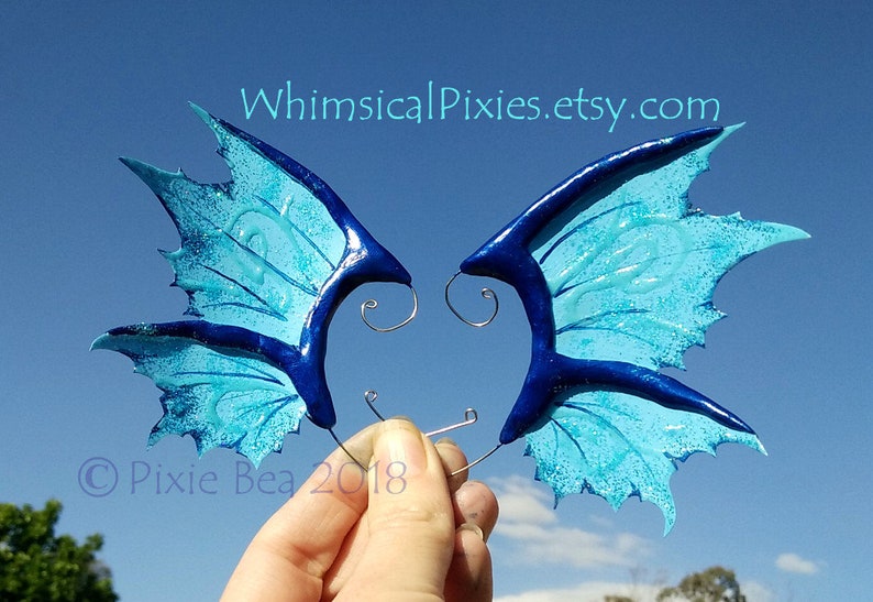 Mermaid Ear Fins Water Dragon Fin Ear Cuffs Custom Ear Wings Etsy