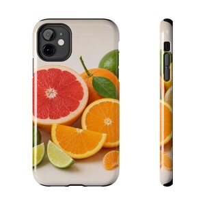 Citrus Fruit Collage Phone Case | Grapefruit Orange Lime iPhone Case