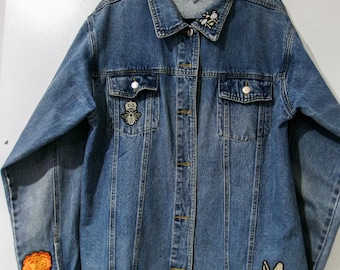 Queen Bee | Reworked Denim Jacket