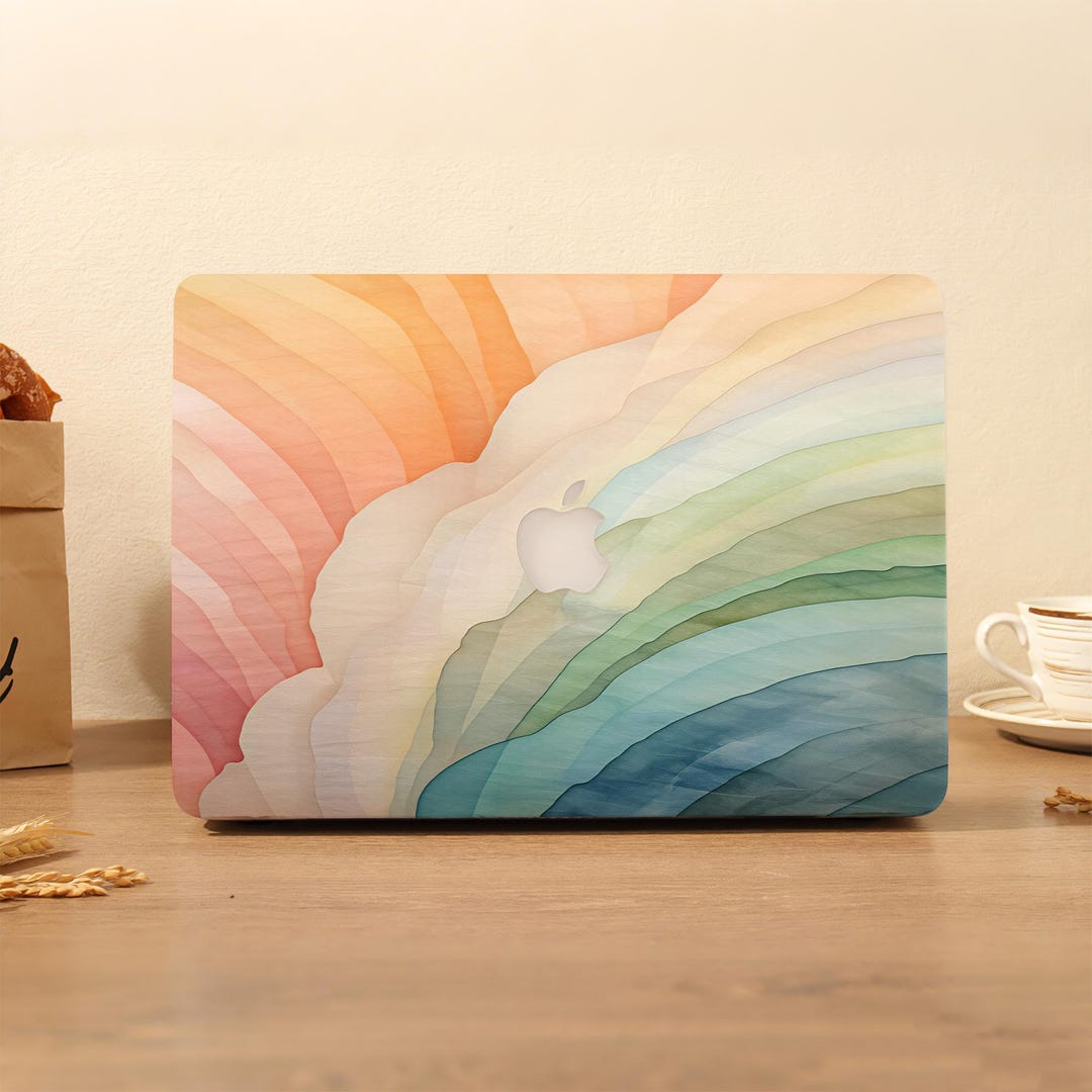 Pastel Abstract Art MacBook Case Laptop Cover for 2026 Air 15