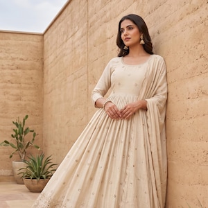 ankle length anarkali dresses Plus Size Sequin Dress | Long Sleeve A Line