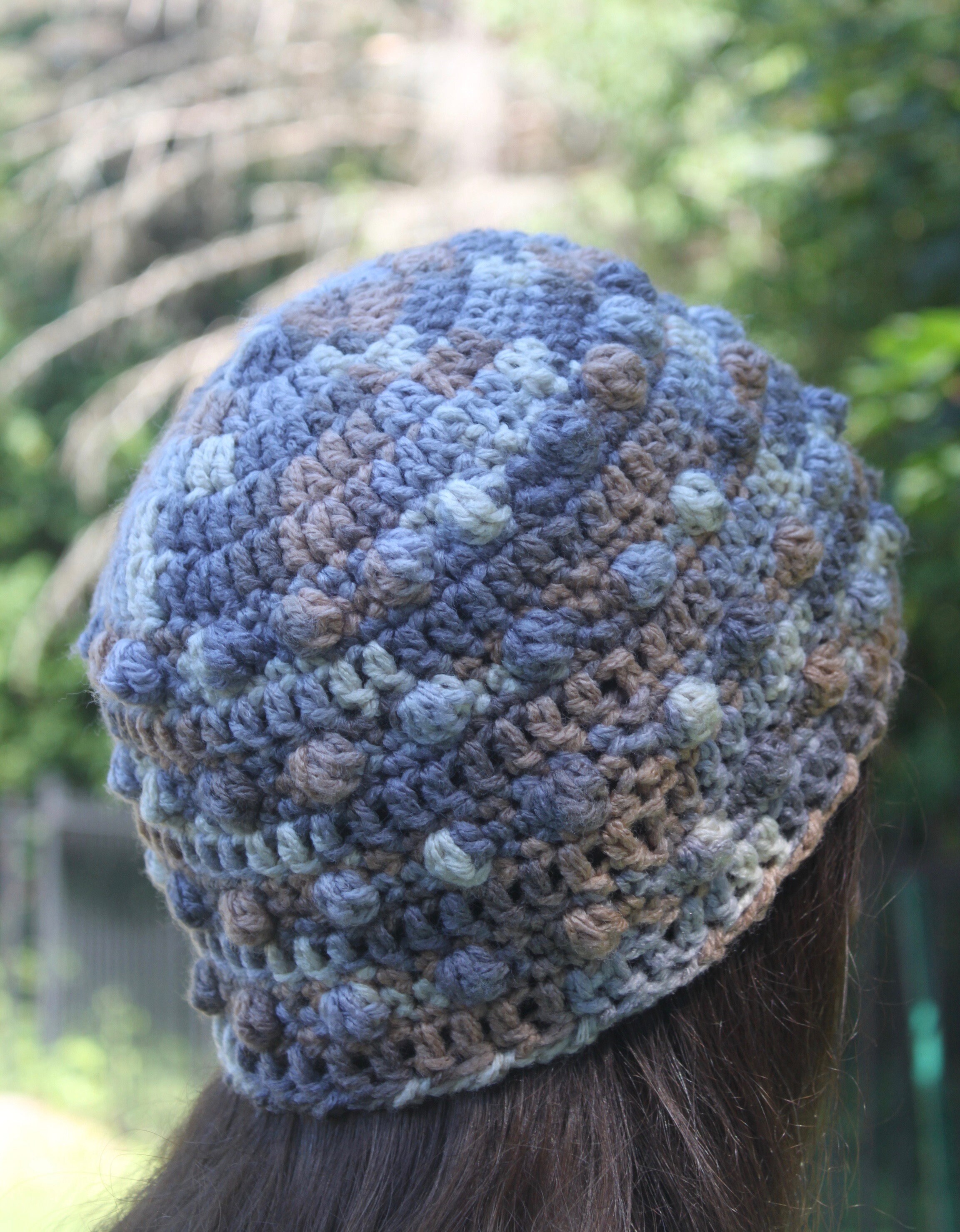 Easy Crochet Beanie Bobble Stitch 