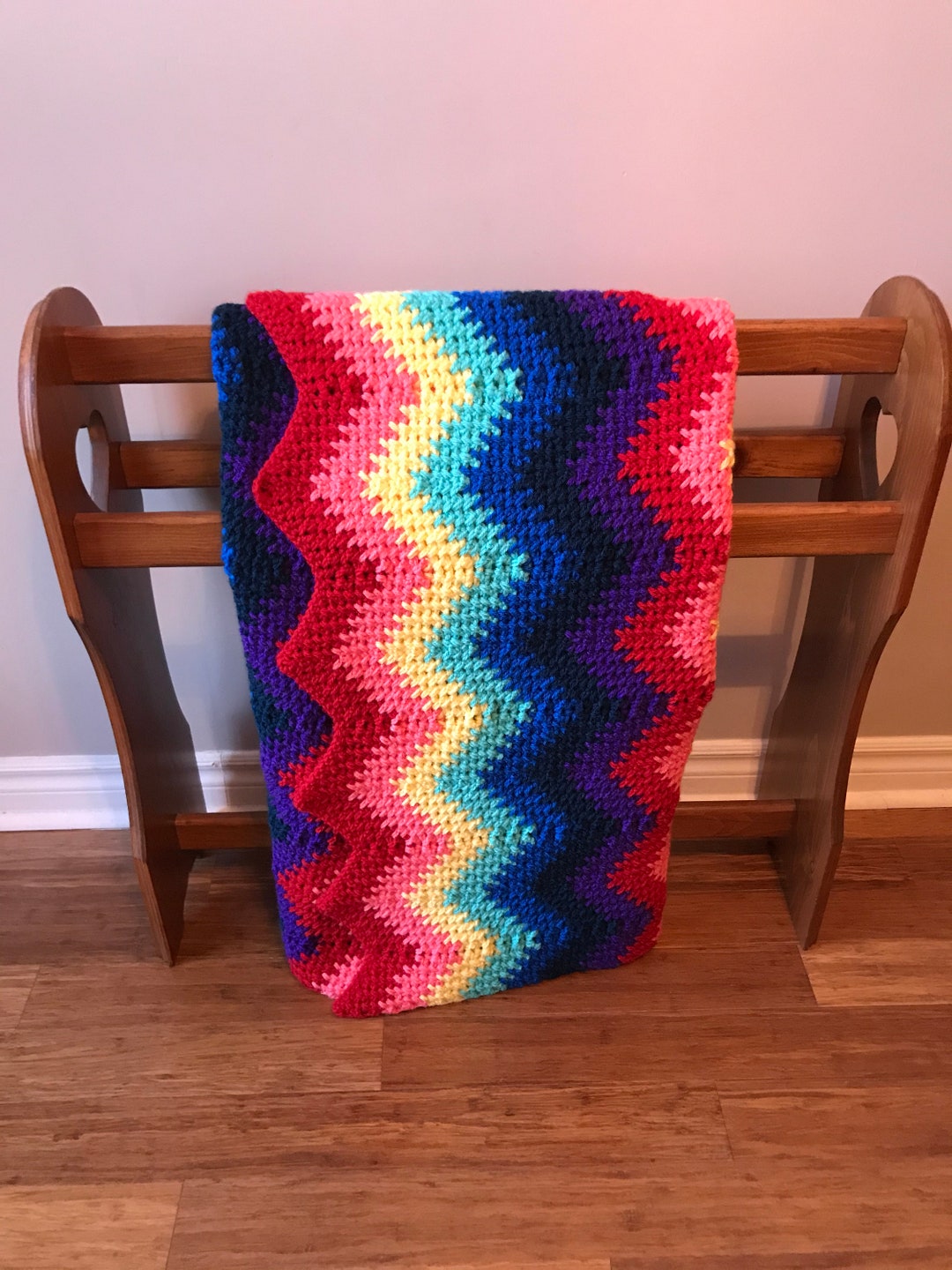 Rainbow Love Crochet Blanket Pattern PDF Digital Pattern Etsy