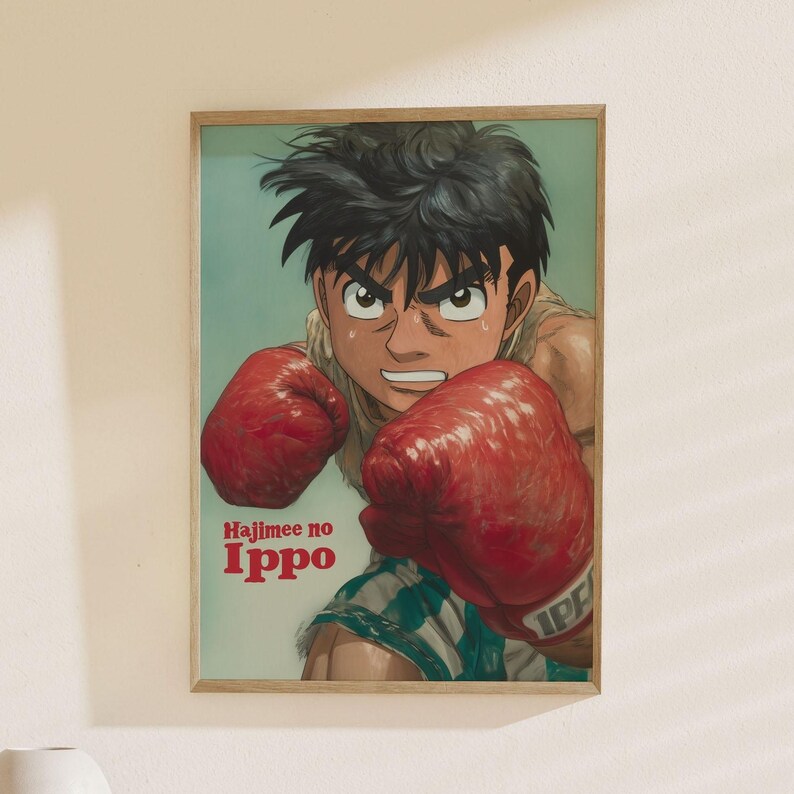 Ippo Solid Background Color Hajime No Ippo Poster - Anime Poster - Ippo - Etsy