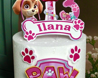 Paw Patrol Skye cake topper