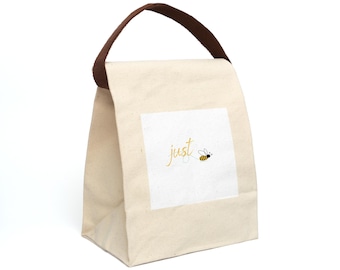 Lancheira de lona com alça