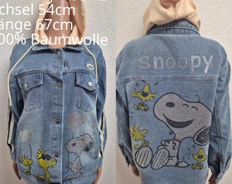 Snoopy denim spijkerjasje, maat 42