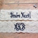 see more listings in the Monogrammed garters section