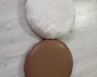 Asiento otomano de felpa de lujo