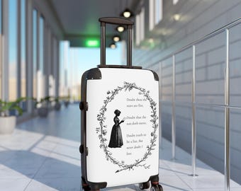 Shakespeare Travel Luggage, Ophelia Quote, Hamlet, Literary Gift, Book Lover Tote, The Ophelia