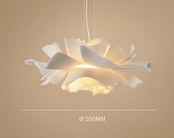 Moderne bloemvormige hanglamp | Sculpturale plafondlamp | Minimalistische hanglamp | Scandinavische interieurverlichting | Opvallende kroonluchter