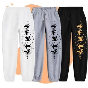 4th Wing Sweatpants, Basgiath War College Dragon Print Cotton Pants Fourth Wing Book Cover Gift for Fans Men Women