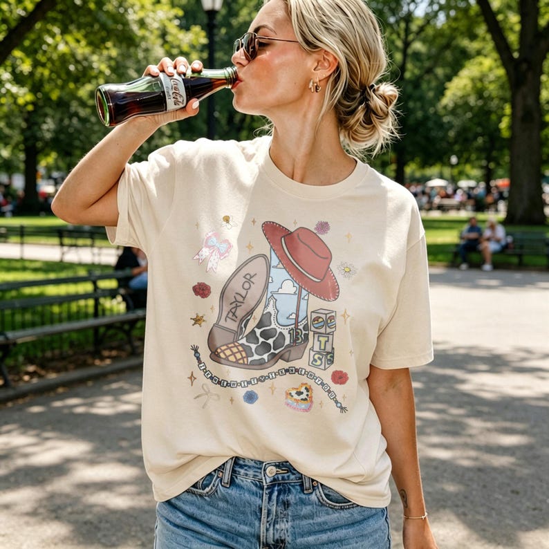 I Knew It I Knew You Shirt, Western Swiftie Tee, Cowboy Boot Graphic T-Shirt, Friendship Bracelet Tee, Country Concert Shirt image 8