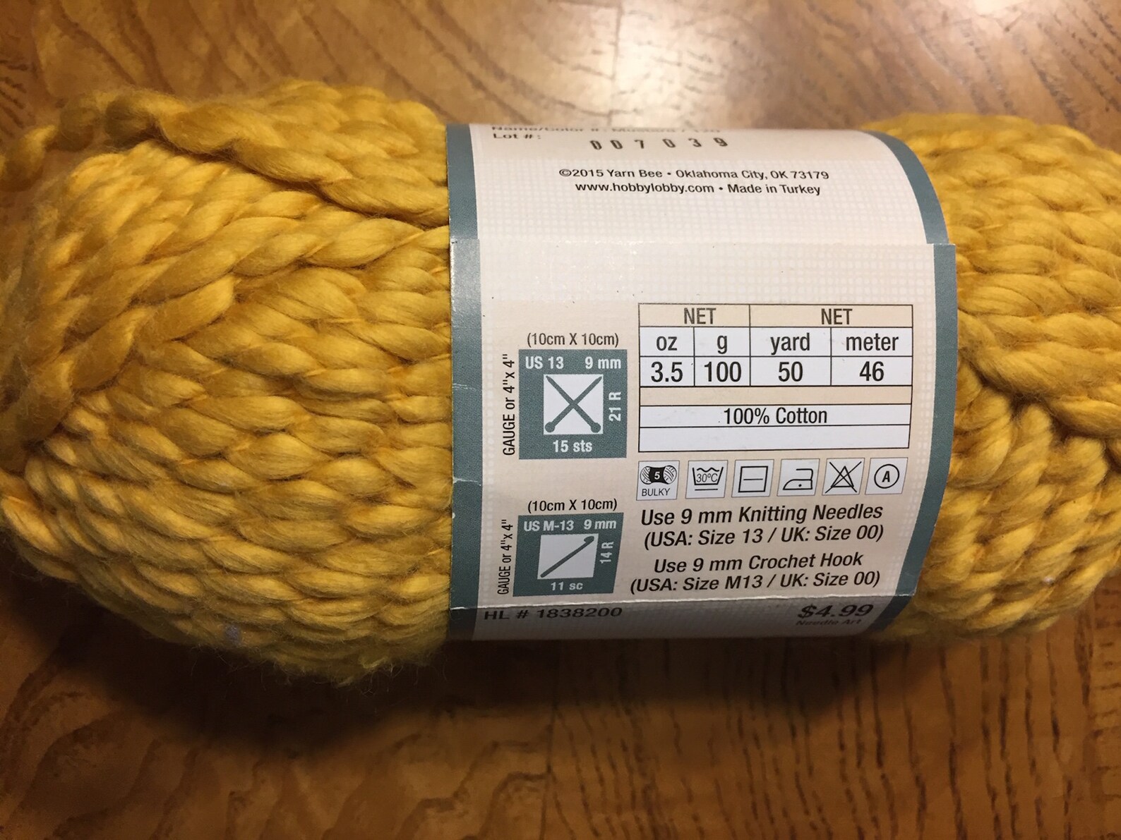 New Yarn Bee Cotton XXL 3.5oz 50 Yards Cotton Etsy