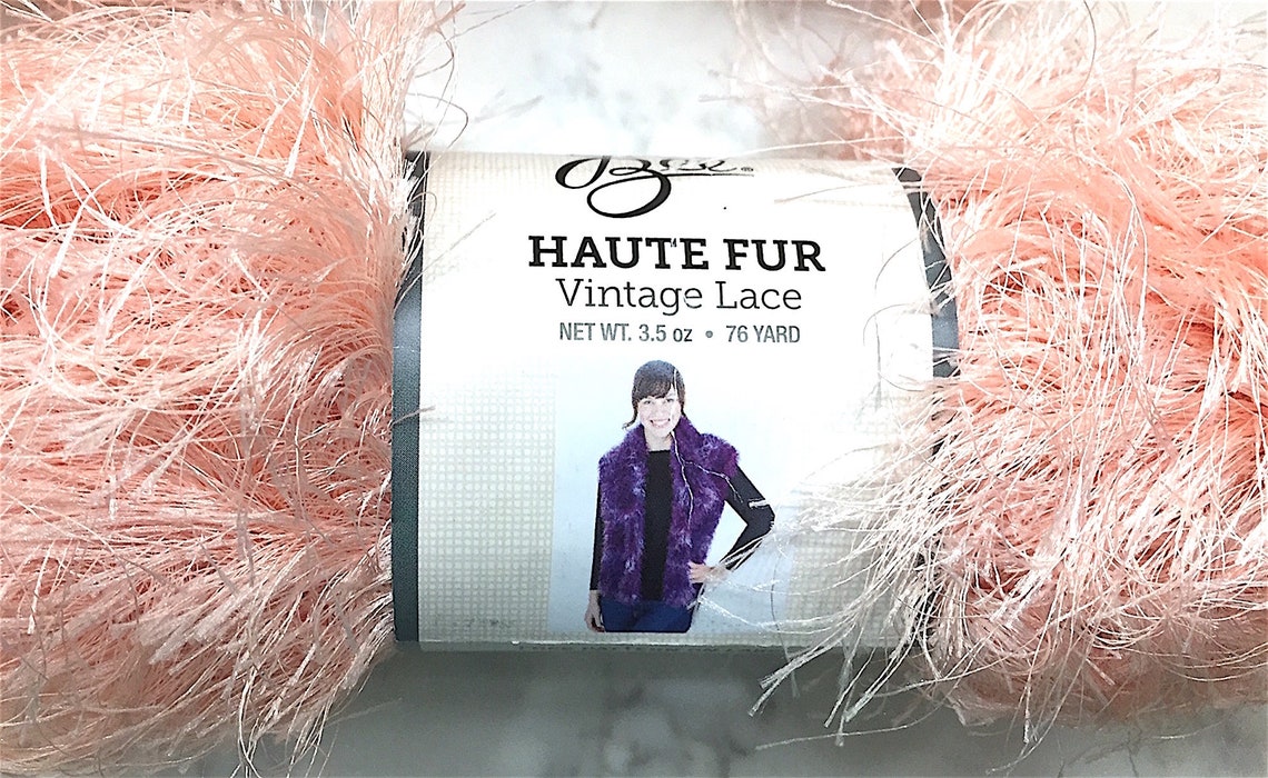 NEW Yarn Bee Haute Fur Snowflake or Vintage Lace 3.5 oz 76 Etsy