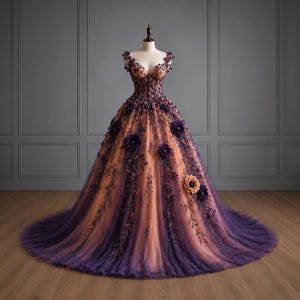 purple gold and white dress Purple Gold Silk Knee-Length Ethno-Chic Dress main image 1