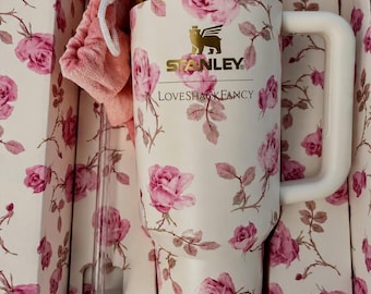 Stanley X Love Shack Fancy Ribbon Rosa 40oz Tumbler 100% Authentic Limited Edition