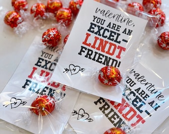 Czekoladowa Walentynkowa Czekolada Lindt // PLIK CYFROWY // Jesteś Walentynkową Walentynką Excel-LINDT