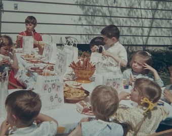 Original Vintage Color Photograph | A Children’s Party | 1968