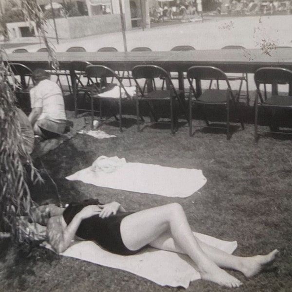 Original Vintage Photograph | Laying Out Before An Event