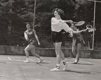 Original Vintage Photograph | Tennis Lessons