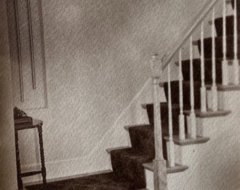 Original Antique Photograph | Stairs Up