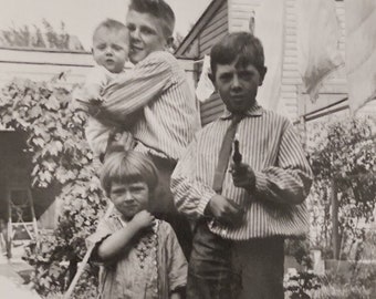 Originele vintage foto | De Thomas-kinderen