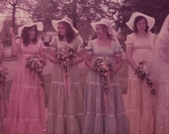 Original Vintage Farbfotografie | Die Brautjungfern