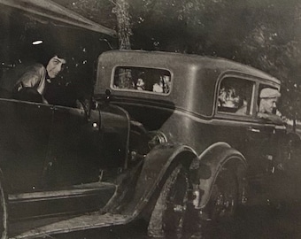 Original Antique Photograph | Stuck in Water