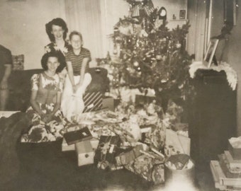 Original Vintage Photograph | Piled Under the Tree