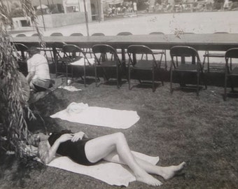 Original Vintage Photograph | Laying Out Before An Event