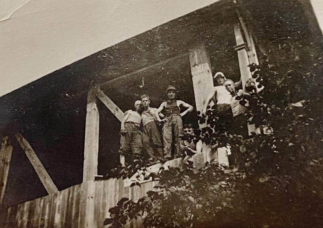 Original Vintage Photograph | Boys on the Bridge - Etsy